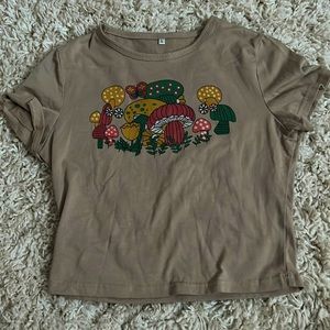 Shein mushroom shirt